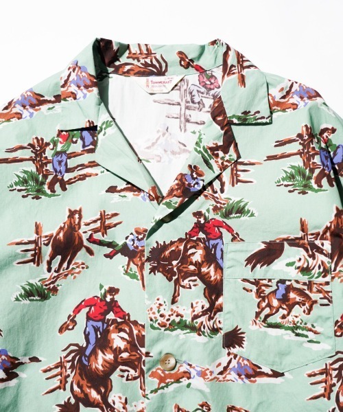 TOWNCRAFT（タウンクラフト） シャツ PRINTED PAJAMA JACKET パジャマ