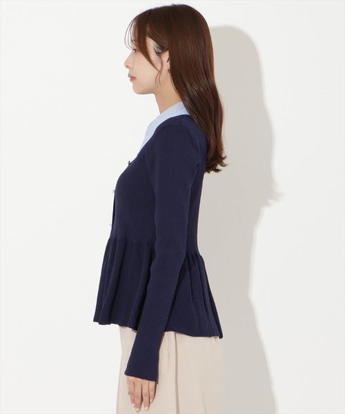 AND COUTURE（アンドクチュール） ニット セーター シャツ襟付き 