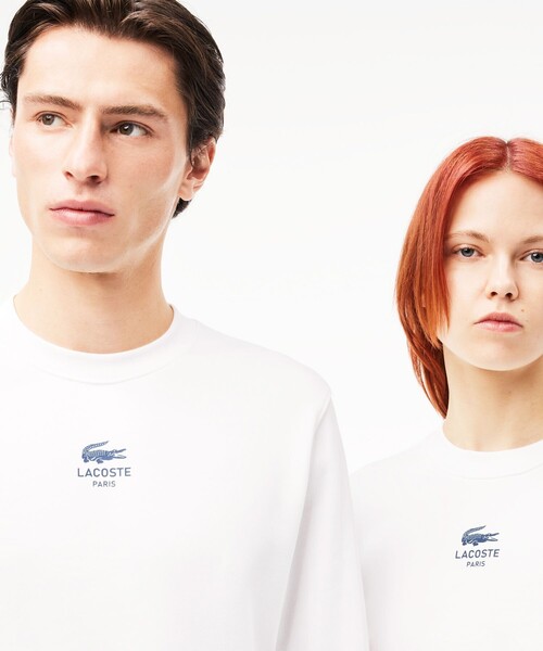 「LACOSTE」 スウェットカットソー X-SMALL ダークネイビー メンズ_画像7