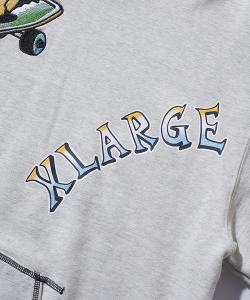 「XLARGE」 プルオーバーパーカー X-LARGE オフホワイト メンズ_画像4