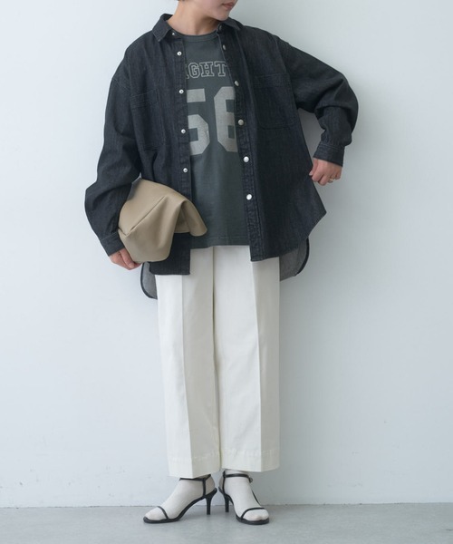 「PUAL CE CIN」 「Du noir」長袖シャツ FREE ブラック レディース_画像5