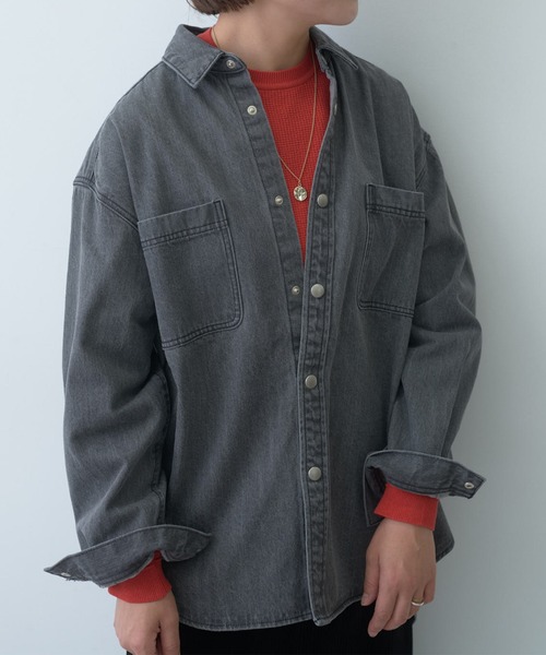 「PUAL CE CIN」 「Du noir」長袖シャツ FREE ブラック レディース_画像8