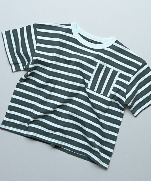 MARKEY'S（マーキーズ） tシャツ 先染めBDポケット半袖Tシャツ キッズ