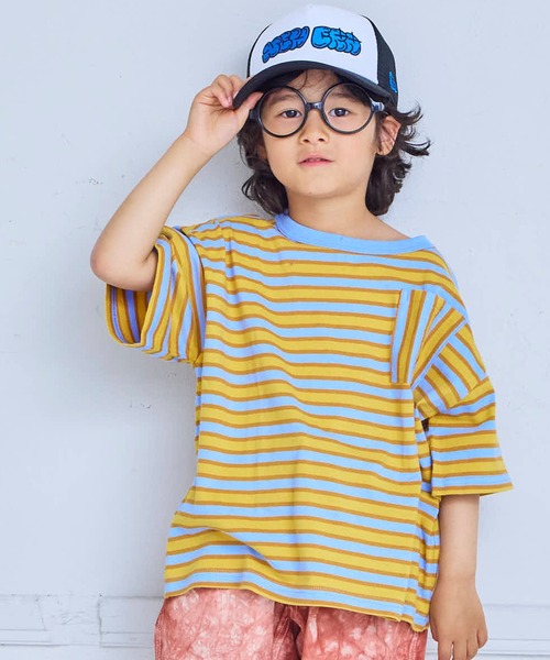 MARKEY'S（マーキーズ） tシャツ 先染めBDポケット半袖Tシャツ キッズ