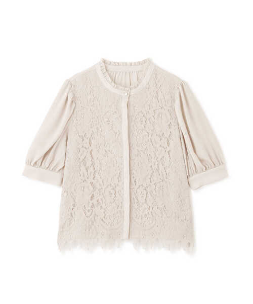 「PROPORTION BODY DRESSING」 半袖ブラウス MEDIUM ベージュ レディース_画像4