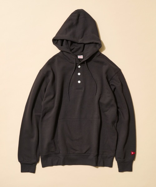 「Healthknit」 プルオーバーパーカー MEDIUM レッド メンズ_画像8