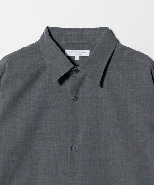 「A DAY IN THE LIFE UNITED ARROWS」 長袖シャツ L ネイビー メンズ_画像3