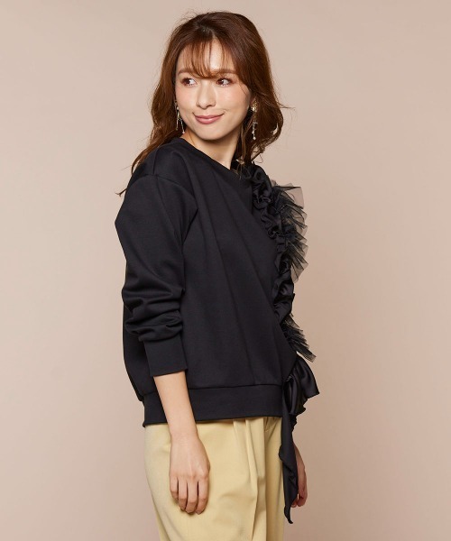 「QUEENS COURT」 長袖カットソー M ライトグレー レディース_画像3