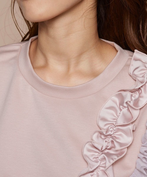 「QUEENS COURT」 長袖カットソー M ライトグレー レディース_画像5