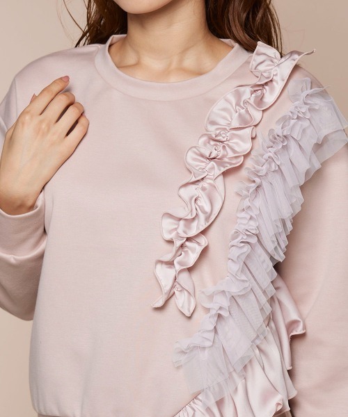 「QUEENS COURT」 長袖カットソー M ライトグレー レディース_画像8