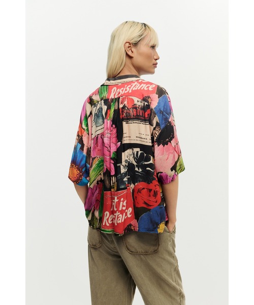 Desigual（デシグアル） ブラウス シャツ 夏 半袖 フローラル 