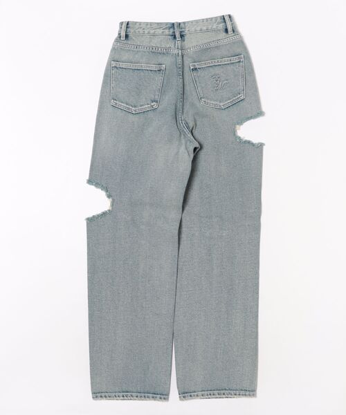 「EATME」 デニムパンツ SMALL ライトブルー レディース_画像2