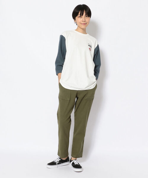 「D.M.G.」 クロップドパンツ MEDIUM ブラック レディース_画像8