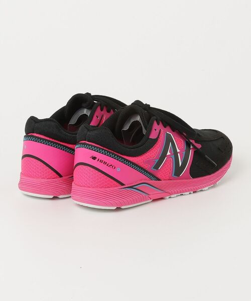 「New Balance」 ローカットスニーカー 25.5cm ブラック×ピンク レディース_画像2