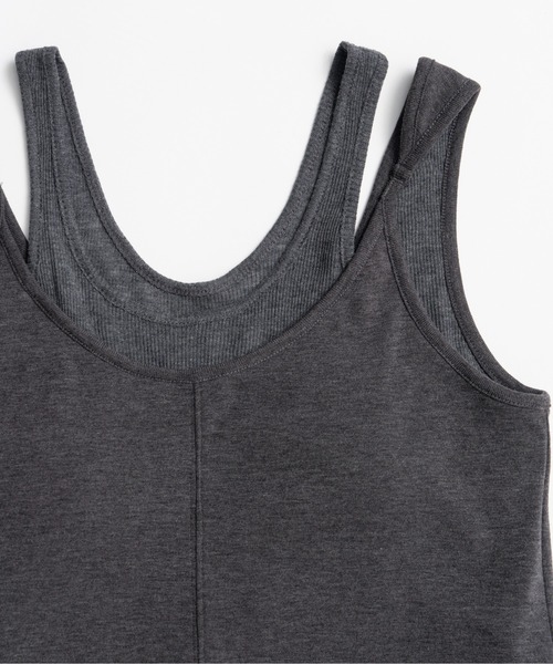 ワンピース ダブルネックカップインキャミワンピ / Double Neck Cup-In Cami Dress