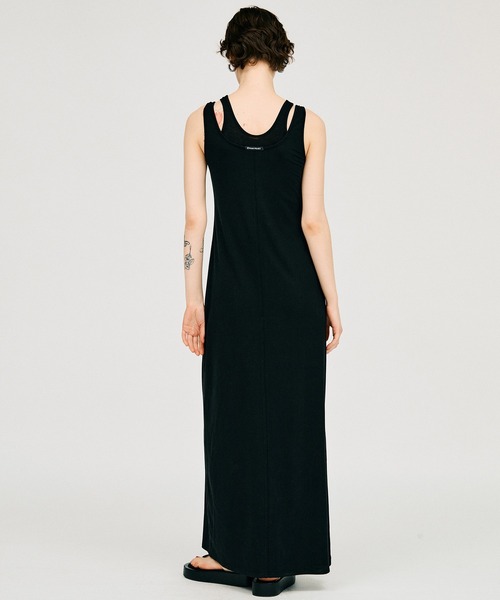 ワンピース ダブルネックカップインキャミワンピ / Double Neck Cup-In Cami Dress