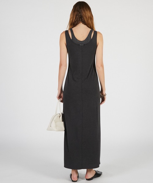 ワンピース ダブルネックカップインキャミワンピ / Double Neck Cup-In Cami Dress