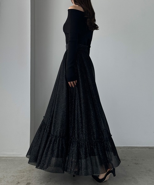 「Louere」 ロングスカート LARGE ブラック レディース_画像5