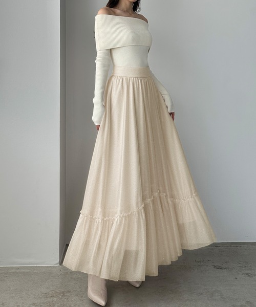 「Louere」 ロングスカート LARGE ブラック レディース_画像8