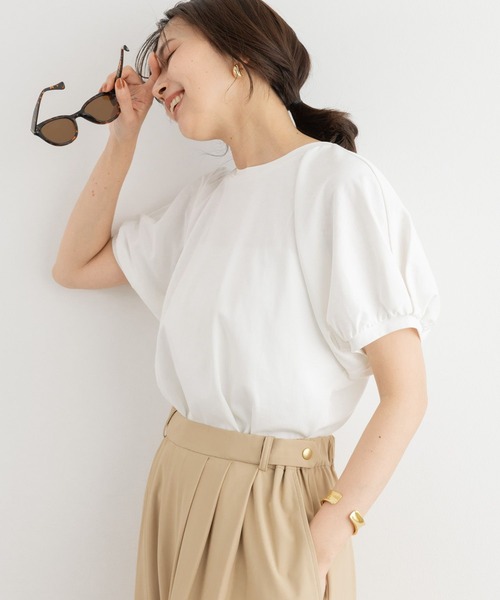 tシャツ BARNYARDSTORM / GIZAパフスリーブTシャツ「汗染み軽減」 レディースの画像