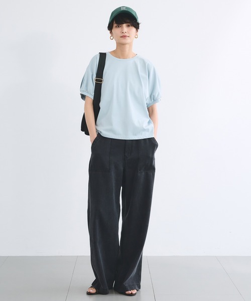 tシャツ BARNYARDSTORM / GIZAパフスリーブTシャツ「汗染み軽減」 レディースの画像