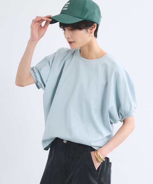 tシャツ BARNYARDSTORM / GIZAパフスリーブTシャツ「汗染み軽減」 レディースの画像