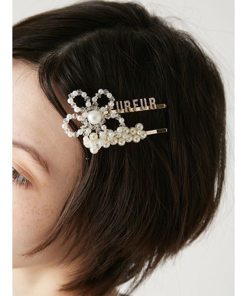 FURFUR（ファーファー） ヘアピン フラワーモチーフヘアピンセット