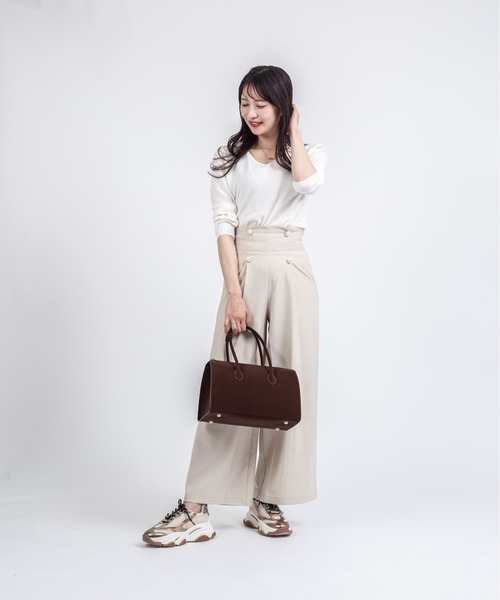 ボストンバッグ 「Maison de Z」スエード本革 2WAY ショルダーバッグ