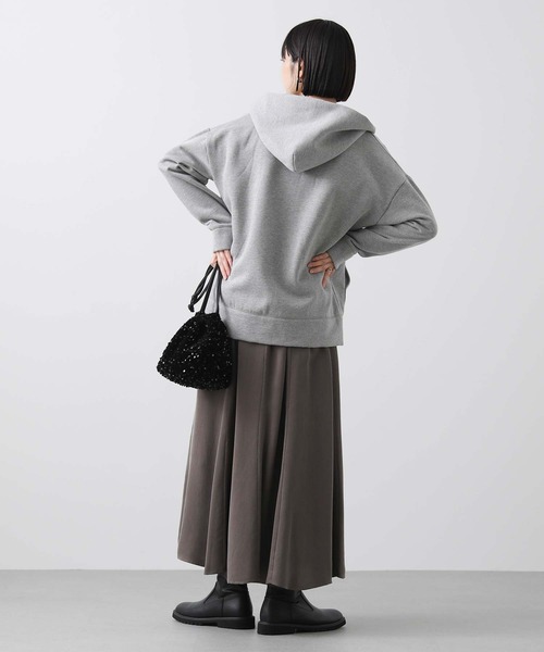 「Gready Brilliant」 ジップアップパーカー 38 グレイッシュベージュ レディース_画像5