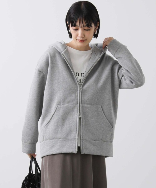 「Gready Brilliant」 ジップアップパーカー 38 グレイッシュベージュ レディース_画像7
