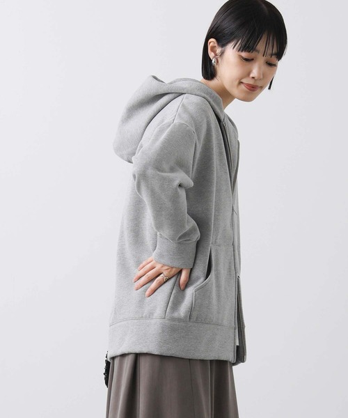 「Gready Brilliant」 ジップアップパーカー 38 グレイッシュベージュ レディース_画像8