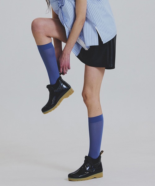 ブーツ HUNTER × Ameri GLOSS CHELSEA BOOTS レディースの画像