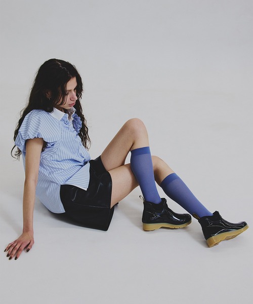 ブーツ HUNTER × Ameri GLOSS CHELSEA BOOTS レディースの画像