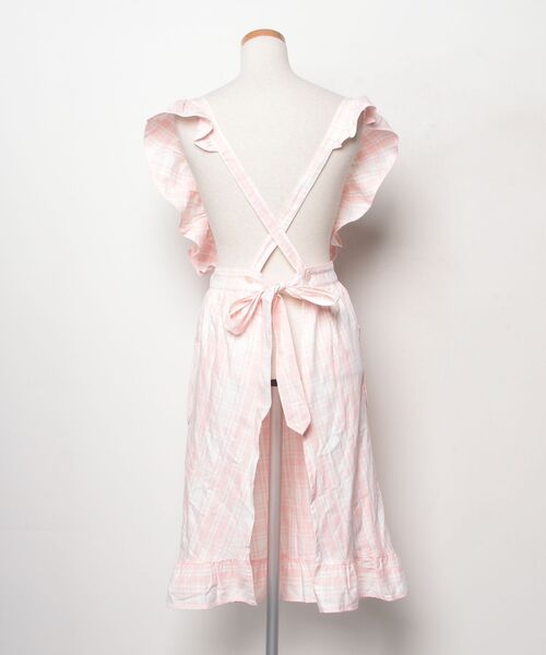 「VALENTINO GARAVANI」 チェック柄エプロン - ピンク レディース_画像2