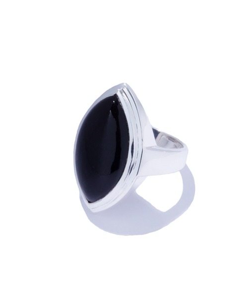 指輪 リング 「quip queint」nebula ring onyx/ネビュラ リング オニキス シルバー レディースの画像