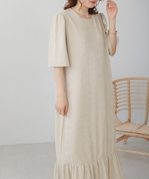 「Bab」 半袖ワンピース M アイボリー レディース_画像6