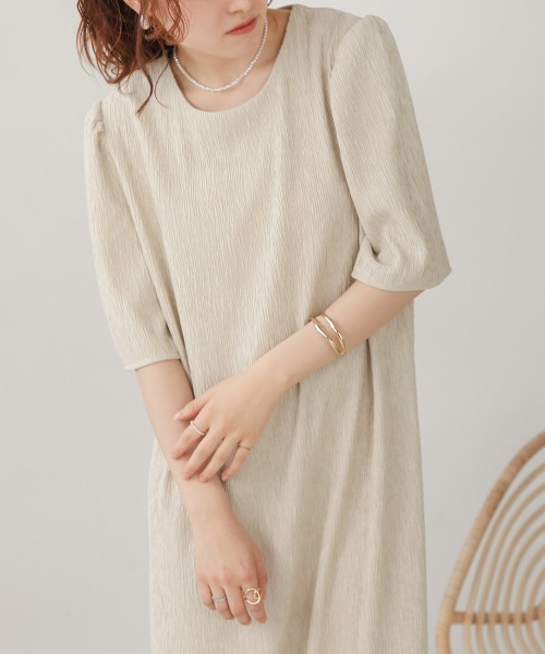 「Bab」 半袖ワンピース M アイボリー レディース_画像7