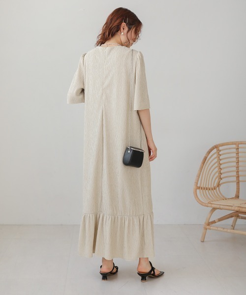 「Bab」 半袖ワンピース M アイボリー レディース_画像9