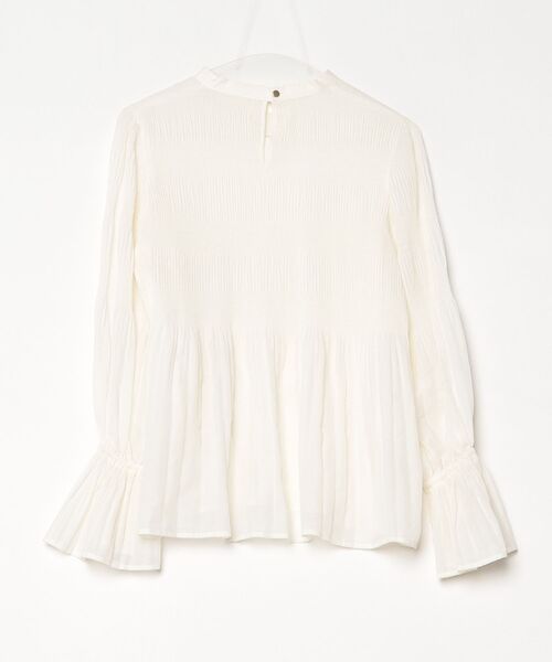 「PLST」 長袖ブラウス M ベージュ レディース_画像2