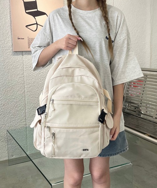 shopnikoniko デイバック リュック リュックサック 大容量 黒