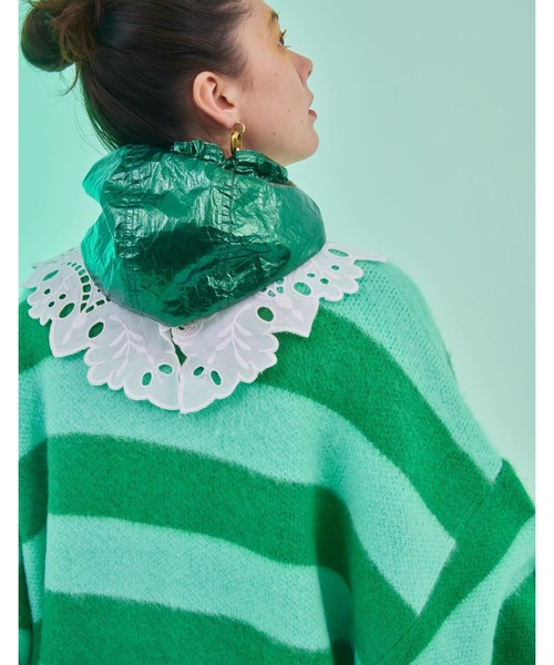 カーディガン 「Little sunny bite」Stripe knit cardigan レディース Little sunny bite カーディガン 「Little bite」Stripe knit