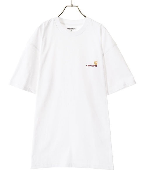 ★ドイツ発*carhartt WIP*新作*Label Script Tシャツ/WHITE★ Carhartt WIP cotton t-shirt Label Script men's white color