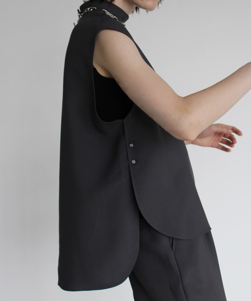 ブラウス シャツ doublecross sleeveless blouse(ダブルクロスノースリーブブラウス) レディース DRESSLAVE ブラウス シャツ doublecross sleeveless blouse
