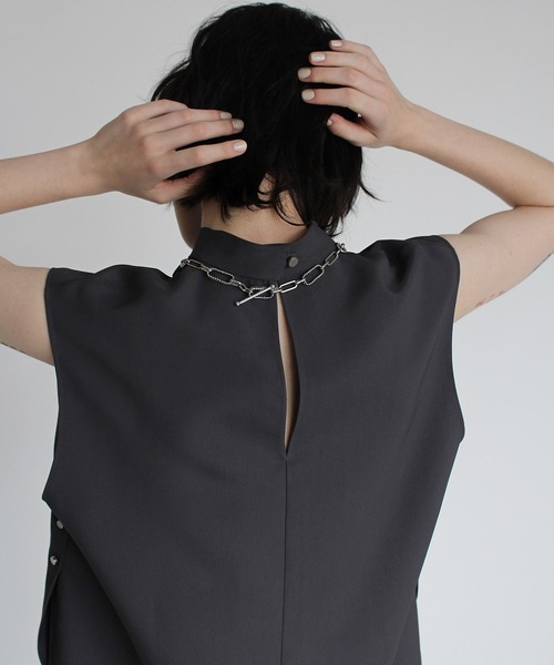 ブラウス シャツ doublecross sleeveless blouse(ダブルクロスノースリーブブラウス) レディース DRESSLAVE ブラウス シャツ doublecross sleeveless blouse
