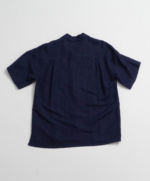 【Reigning Champ】リネン混紡・メッシュニット・半袖シャツ 通気性◎コットン&リネン メッシュニット半袖【Reigning Champ】