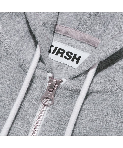 KIRSH チェリー クロップ テリー フード ジップアップ スカイ パーカー KIRSH CHERRY CROP TERRY HOOD ZIP UP/キルシー