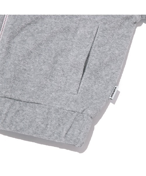 KIRSH チェリー クロップ テリー フード ジップアップ サルモン KIRSH CHERRY CROP TERRY HOOD ZIP UP/キルシーチェリークロップ