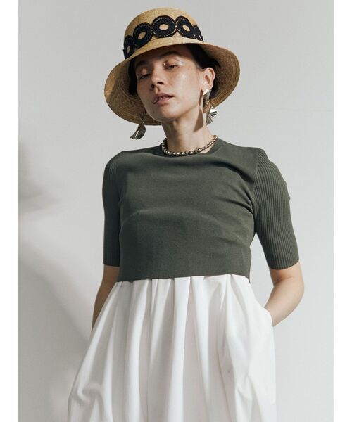【新品】 UN3D. LACE HATハット 麦わら帽子 スローハット UN3D. 帽子 ハット LACE HAT / レースハット レディース