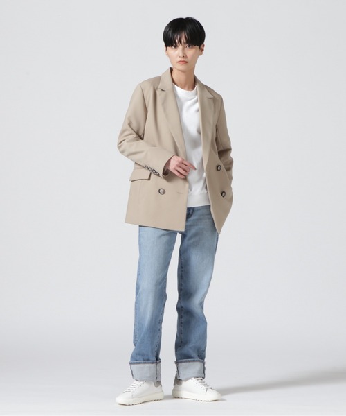 RISLEY ネイビー テーラードジャケット Risley ジャケット テーラードジャケット Risley/リズレー/テーラード