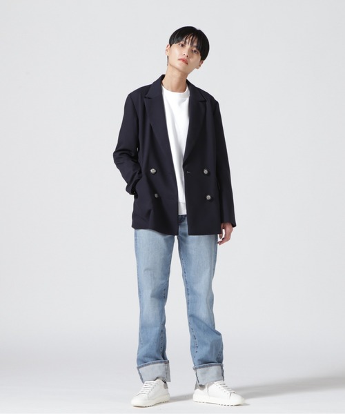 RISLEY ネイビー テーラードジャケット Risley ジャケット テーラードジャケット Risley/リズレー/テーラード